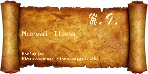 Murvai Ilona névjegykártya